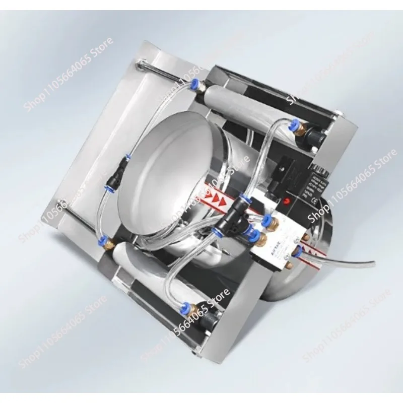Air duct collector 24v solenoid plate automatic pneumatic sliding damper for air duct system