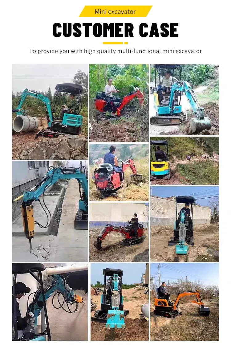 Maßgefertigter CE Euro 5 0,8-Tonnen-Minibagger, kompakter hydraulischer Raupenbagger für Landschaftsbau, Landwirtschaftliche Grabenarbeiten und Bauarbeiten – Detail 7