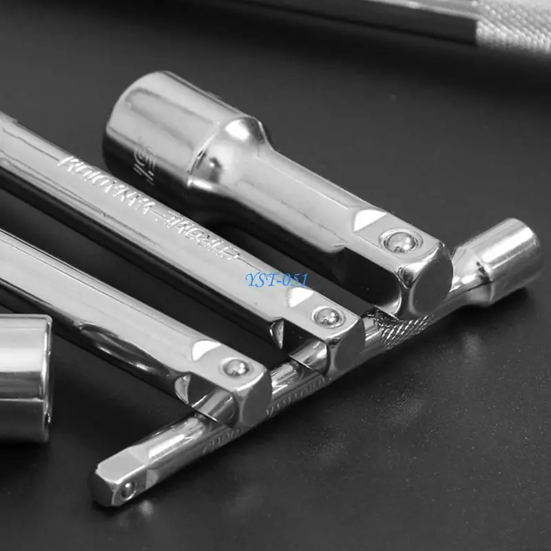 

E15A 3Pcs Professional Socket Wrench Extension Bar Set Heavy Duty Multiple Lengths