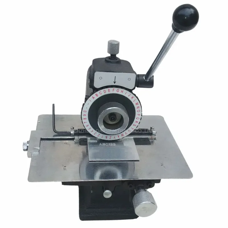 Factory outlet  Metal Sign Marking Machine Manual Plotter Semi-automatic Pressure Plate Embossing Machine Smashing Card Tool