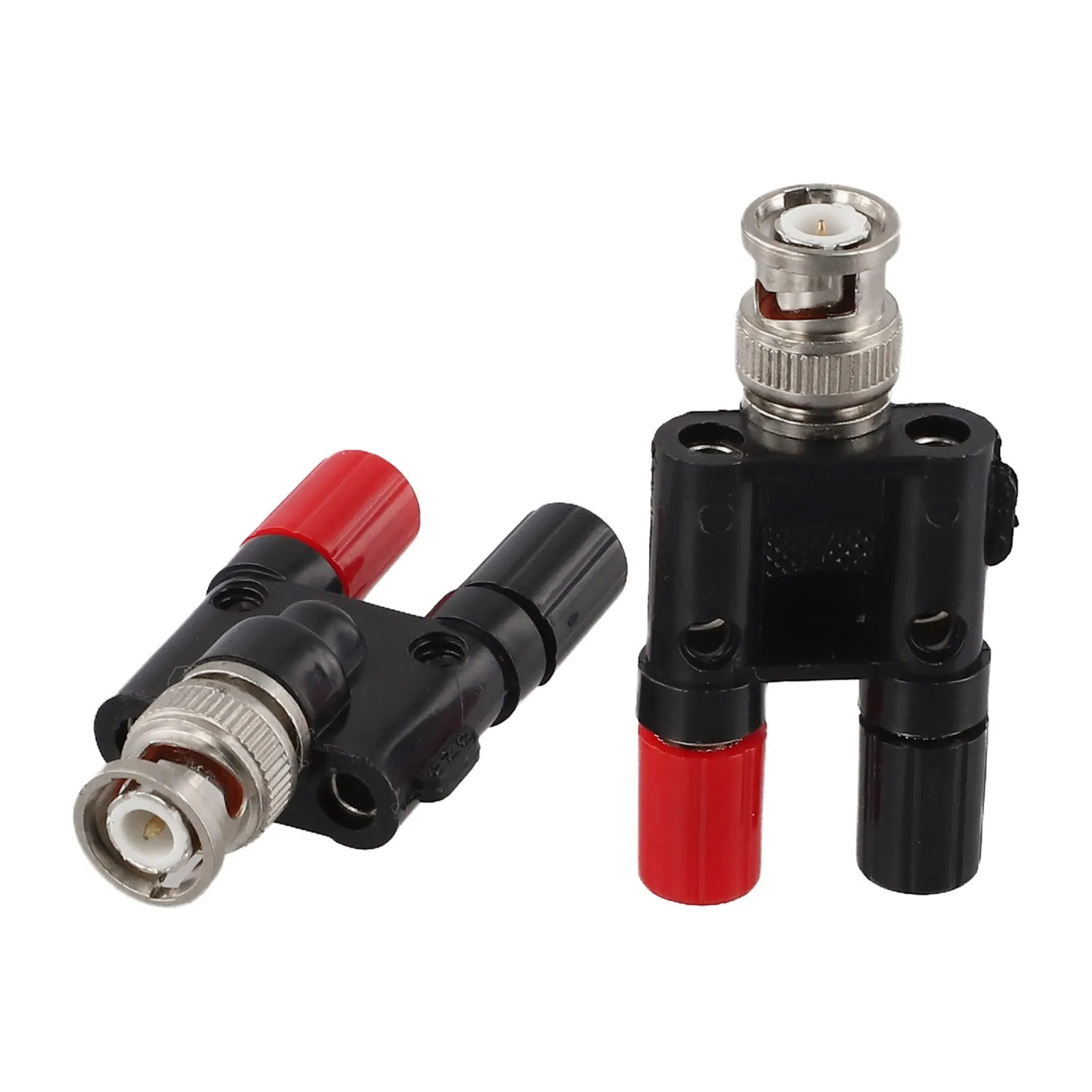Audio Connections 4mm BNC Male Adapter Male To Female Connector Adapter Antenna Splitter Easy Installation ABS Plastic Shell