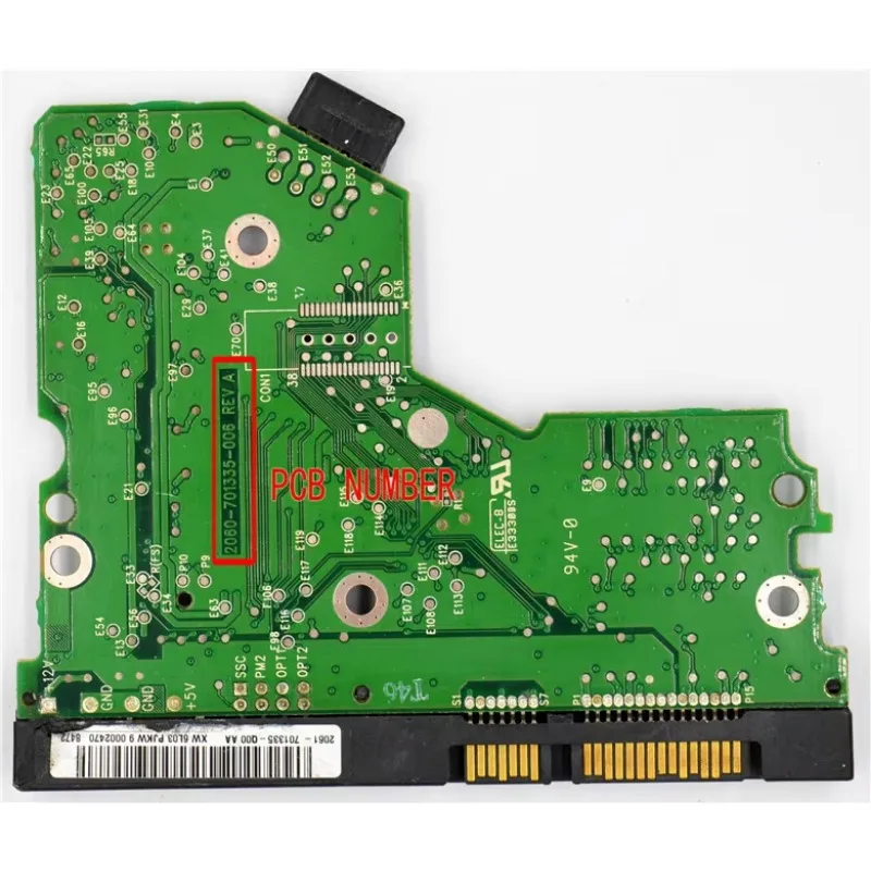 Placa de circuito para disco duro Digital, accesorio para modelos REV A/Western, 2060, 701335, 2060, 005 , 2061-701335-B00/80GB, 701335 GB ,160GB,