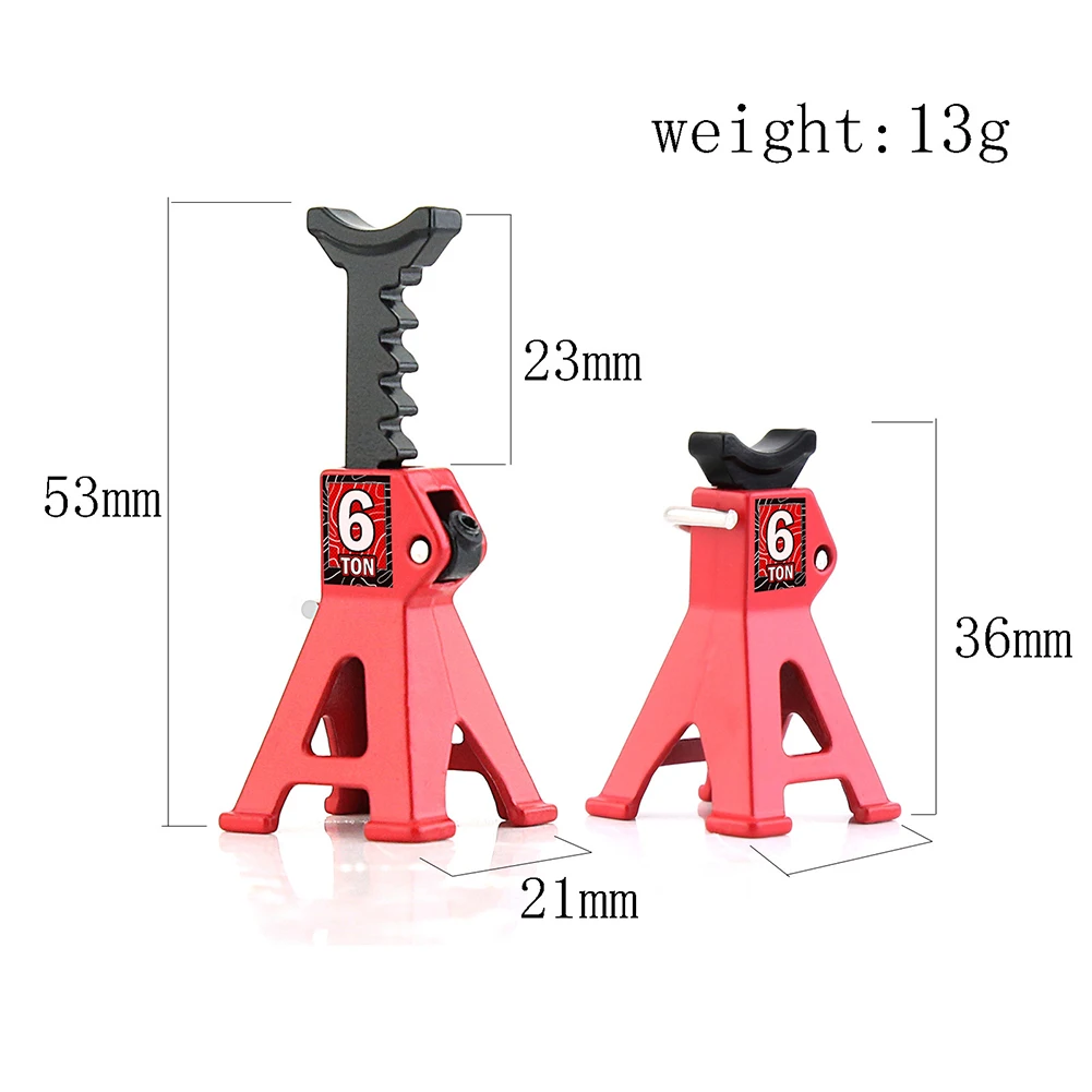 1 PC Metal Jack Stand Aluminum Alloy Spare Parts Compatible For 1/12 1/18 1/24 1/28 Traxxas TRX4M SCX24 RC Car R127