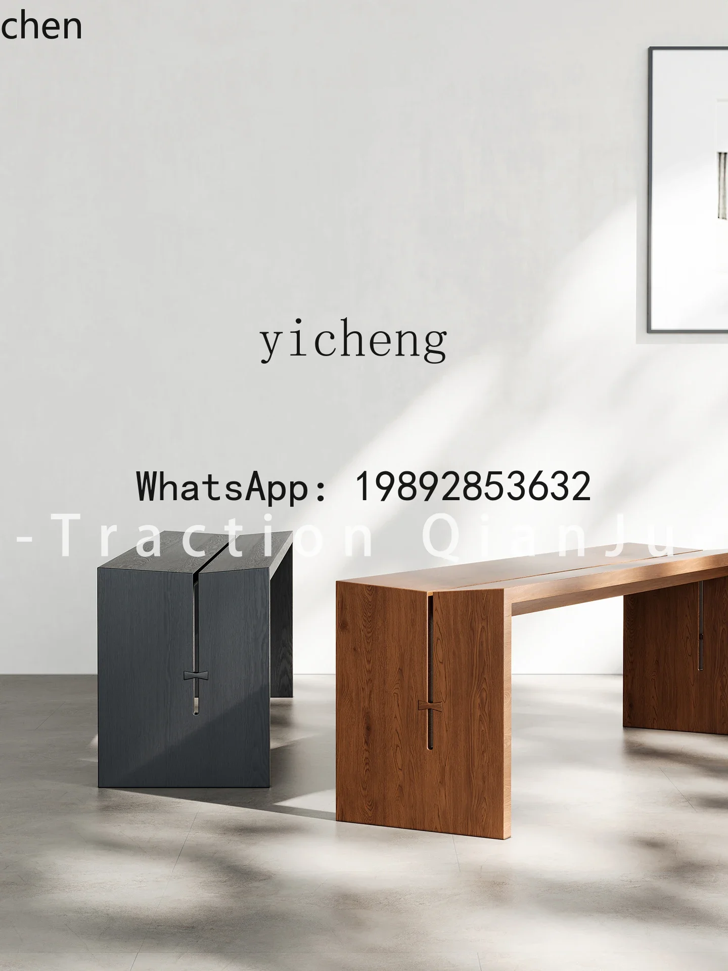 

O15- Solid Wood Long Bench Dining Chair Bedroom Bedside Natural Wood Bench for Wearing and Changing Shoes Dining Table Stool