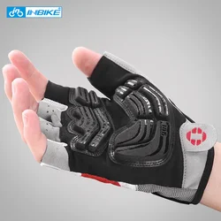 INBIKE SummerMen Cycling Gloves Half Finger Bike Road Gloves Shockproof Breathable MTB Mountain Sport Bicycle Gloves for Cycling