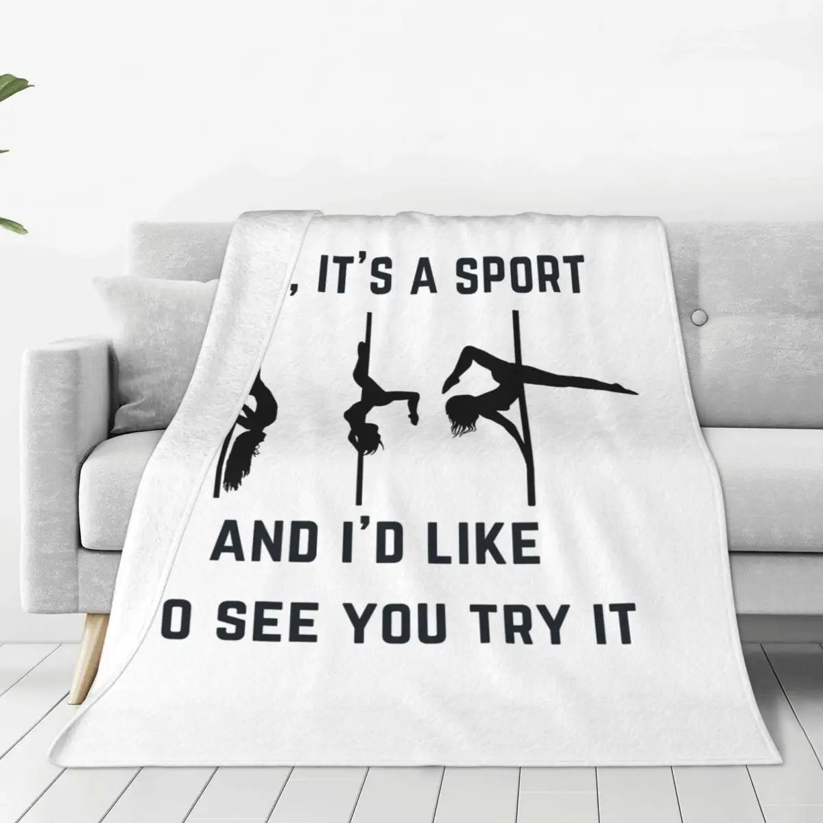 

Yes, It's A Sport - дизайнерское одеяло для танцев на пилоне, мягкое теплое фланелевое одеяло для кровати, гостиной, пикника, путешествий, домашнего дивана
