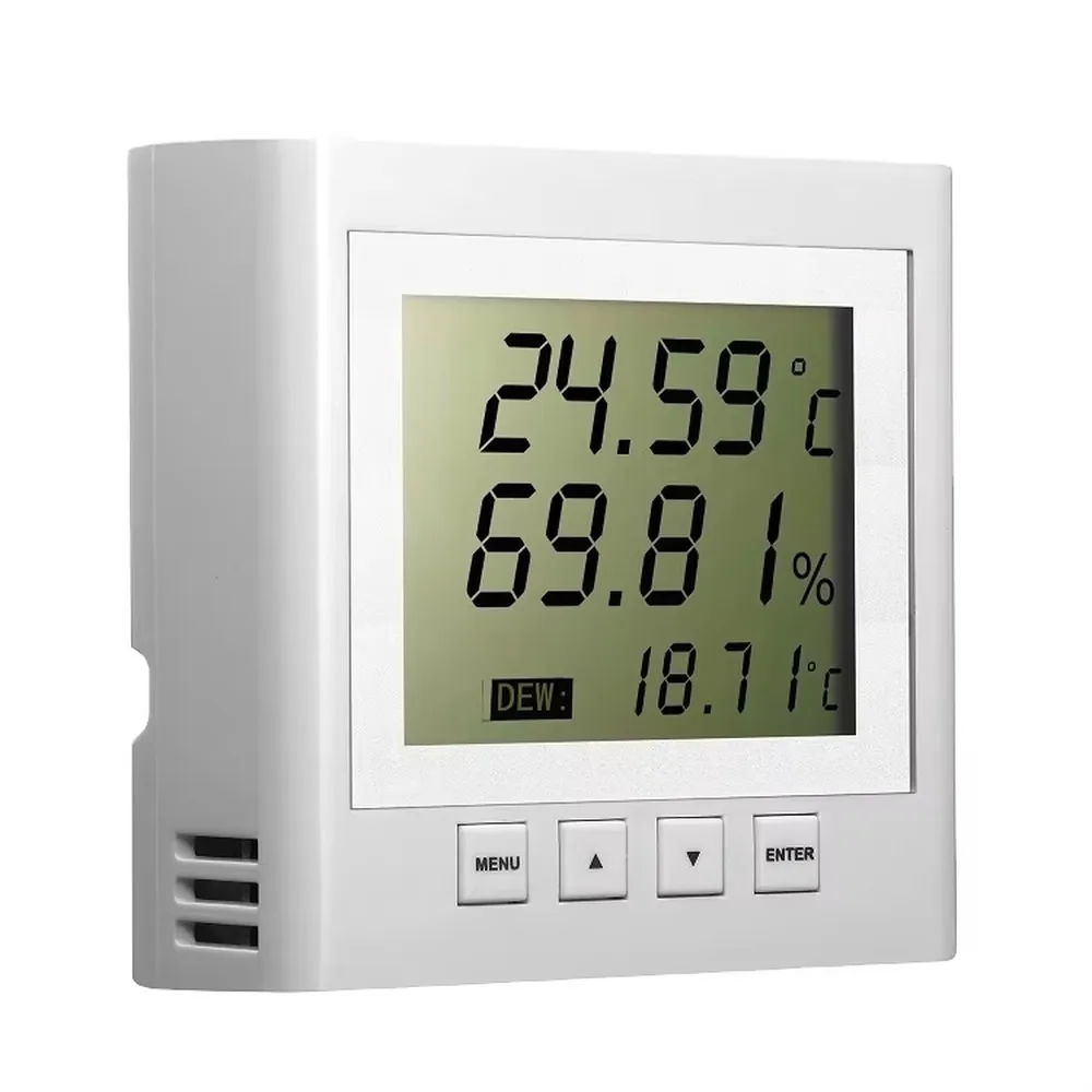 Industrial RS485 MODBUS-RTU Temperature Humidity Sensor LCD Dew Point Monitor CE Certified 12-Month