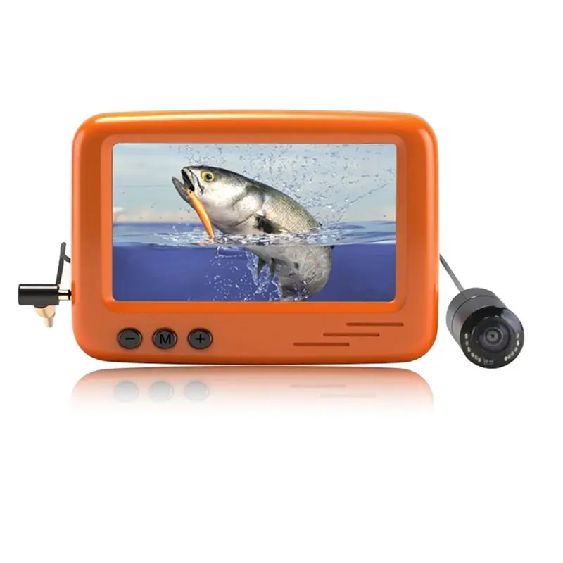 [NEW A09R!】 Infrared Light 4.3 Inches Underwater Fishing Camera 15M Cable 4000Mah IP68 Waterproof Camera For Winter Fishing