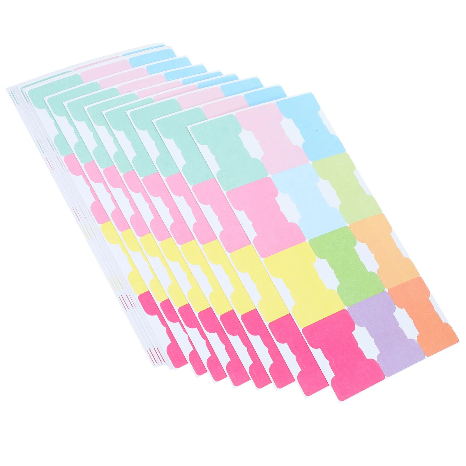 

20 Sheets Compact Self Adhesive Sticky Tabs Bookmark Index Divider Tabs for Books Notebooks Files Binders Office Home Study