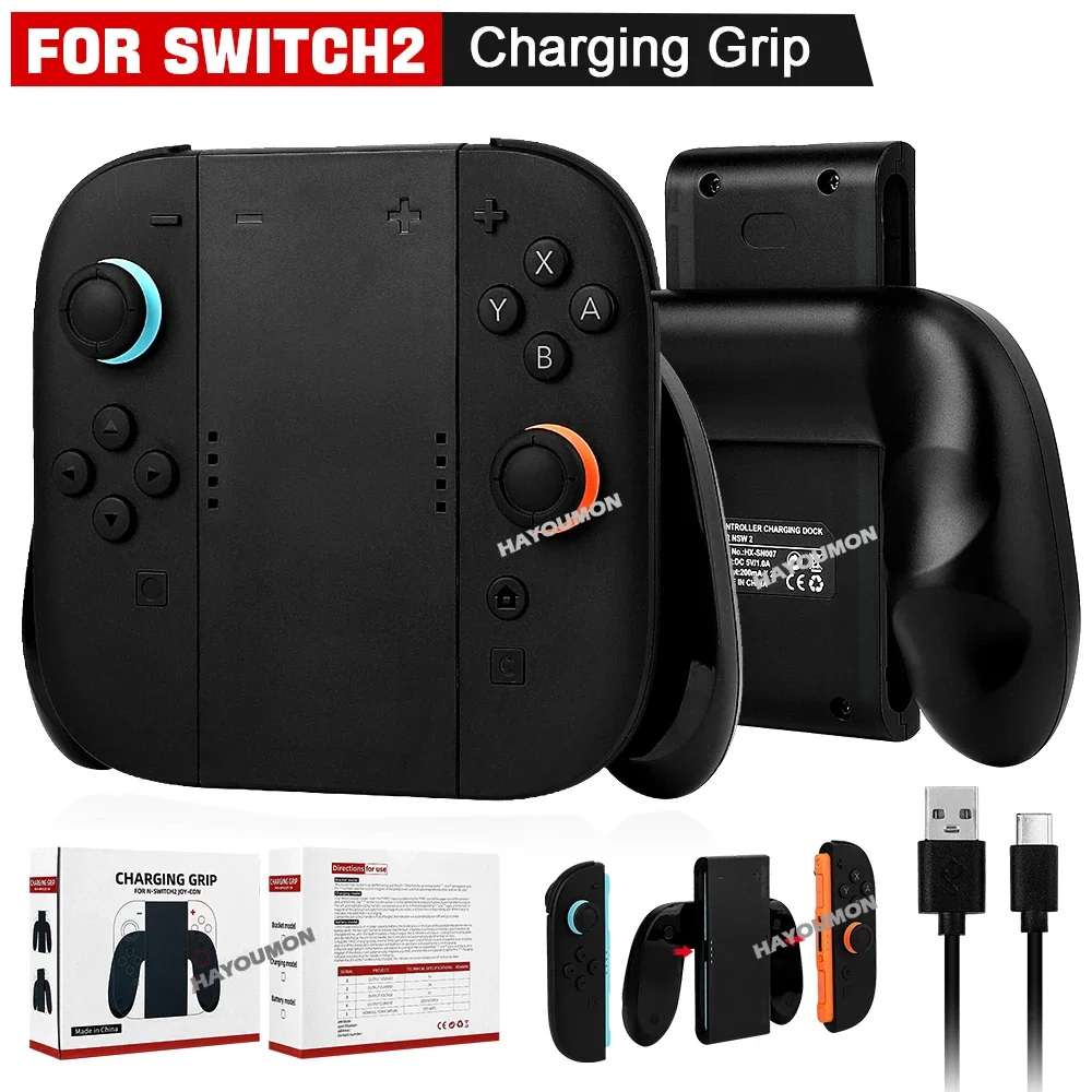 

Кронштейн для зарядного устройства Switch 2, ручка контроллера джойстика NS2, портативная зарядная станция для игрового аксессуара Switch 2,