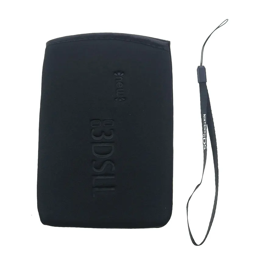 JCD Cho 3DSXL 3DSLL Vải Mềm Bảo Vệ Du Lịch Mang Theo Túi Bảo Quản Túi Ốp Lưng W/Dây Đeo Cổ Tay Cho mới 3DS XL LL Tấm Bảo Vệ Cove
