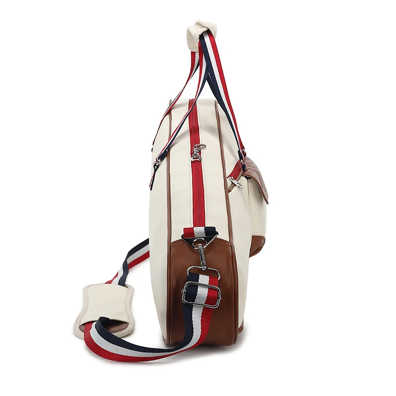 Adults Men Women Tennis Racquet Bag Portable PU Leather Squash Badminton Tennis Racket Bag Large Capacity Tennis Shoulder Bags