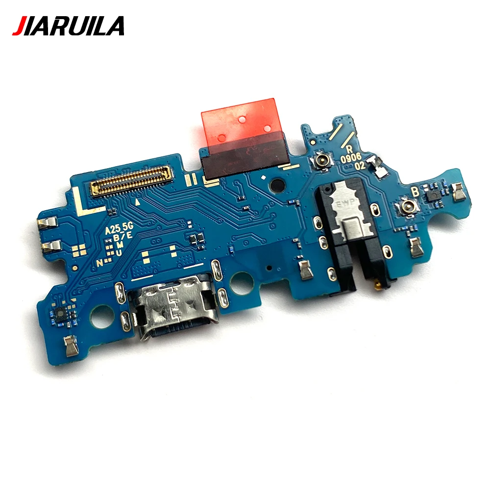 USB Charging Port Board Flex Cable Connector Parts For Samsung A25 5G A256B A35 5G A356E A55 5G A556E Microphone Module