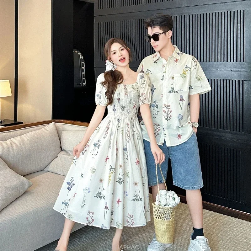 

Семейная одежда для отдыха для пары, корейская одежда для сестры и брата, детские боди, праздничные рубашки для мамы и дочки, одинаковое платье для папы и сына