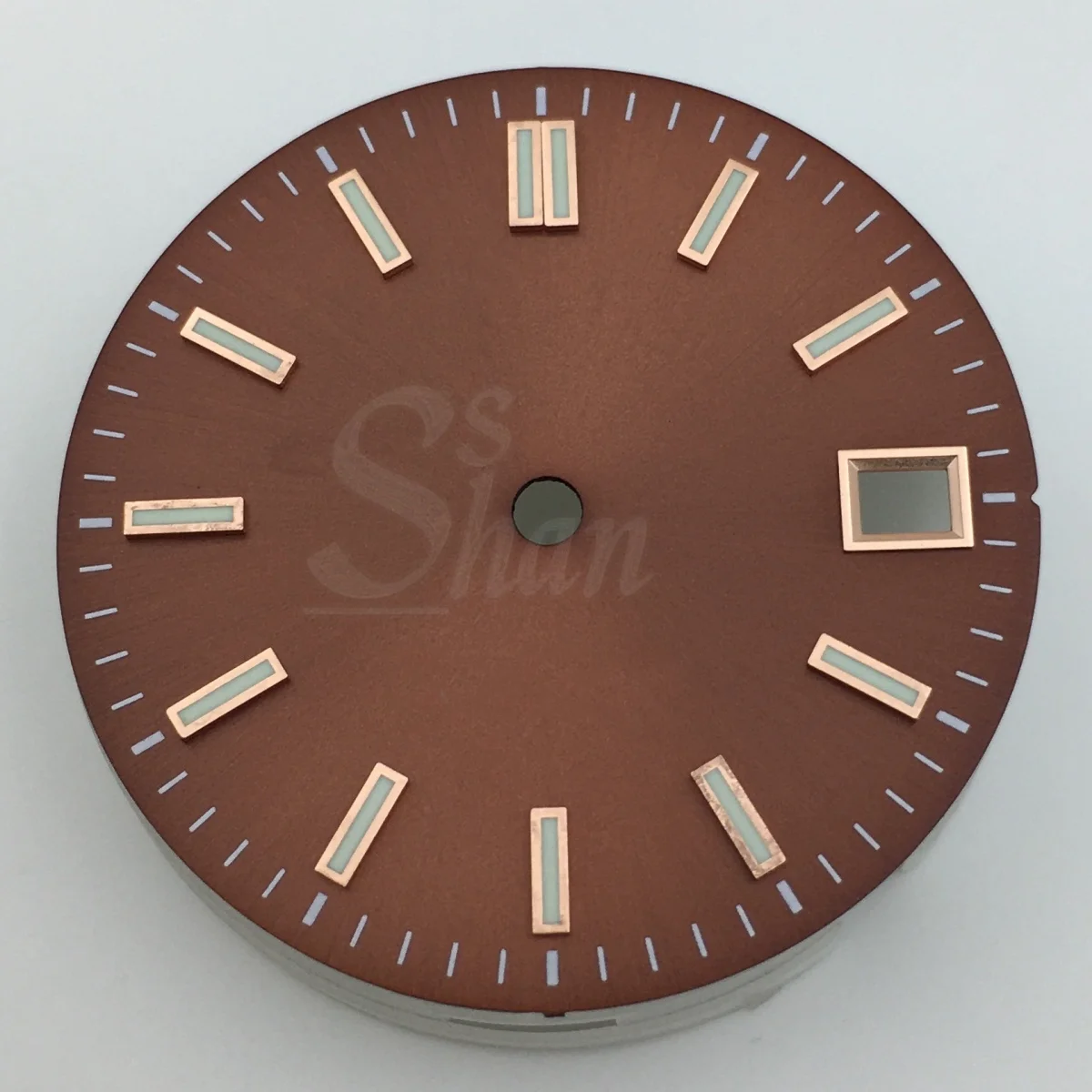 Tarcza zegarka 29mm czarno-złota czerwono-niebieska zielona luminescencyjna tarcza z mechanizmem NH35 koronka na godzinie 3