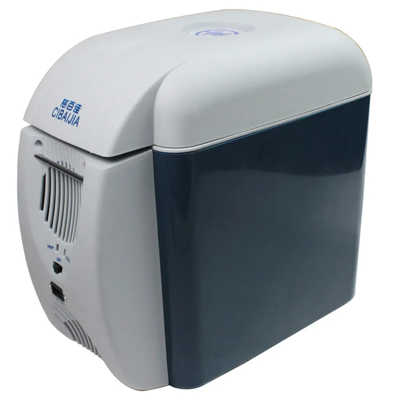 ثلاجة سيارة سعة 7.5 لتر، ساخنة وباردة، ثلاجة إلكترونية صغيرة ثنائية الغرض للسيارة