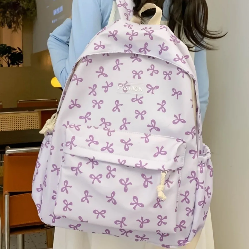 حقيبة ظهر من النايلون خفيفة الوزن ذات سعة كبيرة للطلاب حقيبة مدرسية بحزام قابل للتعديل على الطراز الياباني للمراهقين حقيبة كتف مدرسية #2