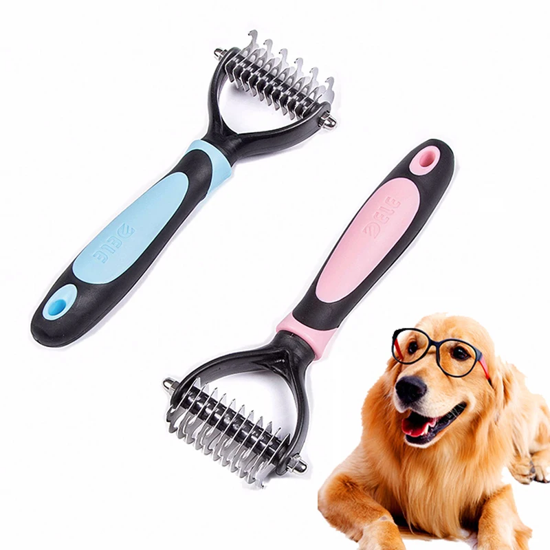 Pet Dog Cat Hair Removal Comb Deshedding Hair Removal Trimmer Brush Grooming Tool for Long Hair Curly Pet Dog Products