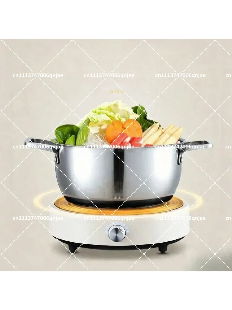 Mini Induction Cooker 3500W Portable Electric Stove Round Hotplate for Kitchen Cooking