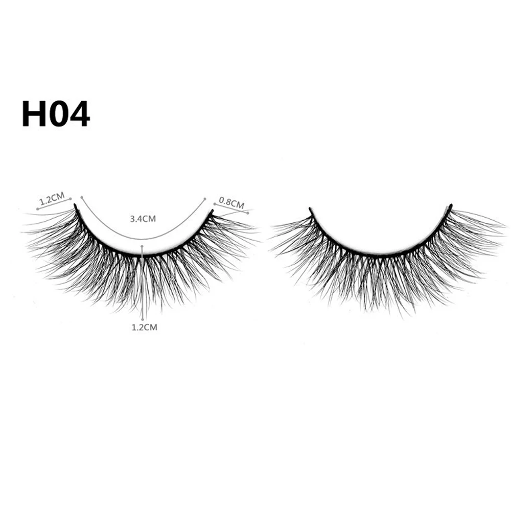 5คู่3D ธรรมชาติขนตาปลอม Professional Beauty ขนตาปลอมนุ่ม Reusable Fluffy Full Lashes TUE88