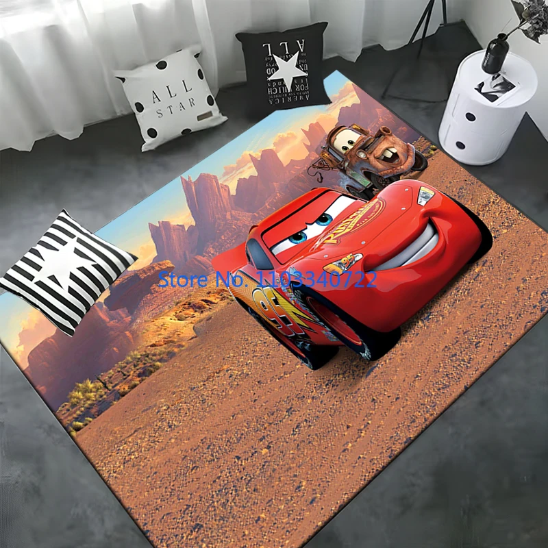 

Lightning McQueen Car Area Rug Carpets 120x160cm Decor for Living Room Children's Bedroom Sofa Bathroom Kids Floor Mat