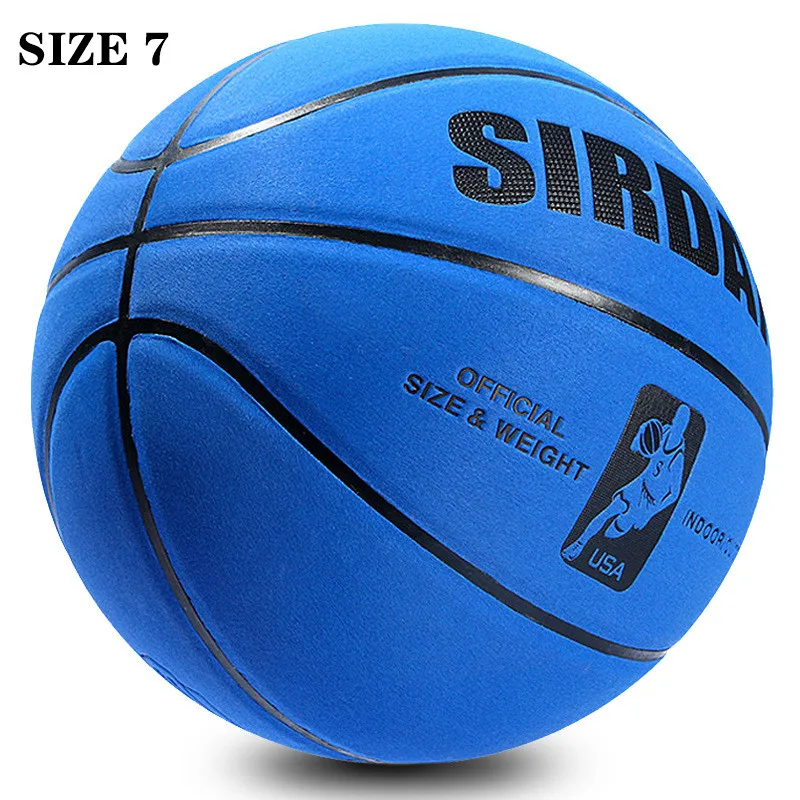 Basketball Size 7 Soft Microfiber Wear-Resistant Anti-Slip Waterproof Outdoor & Indoor Professional Basketball Ball Purple