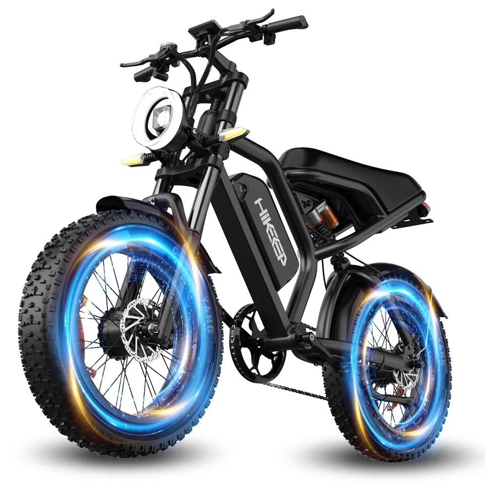 20'' Electric Bike 1500W Peak 48V 15.6Ah Adults Dual Motor Mountain ebike image 2