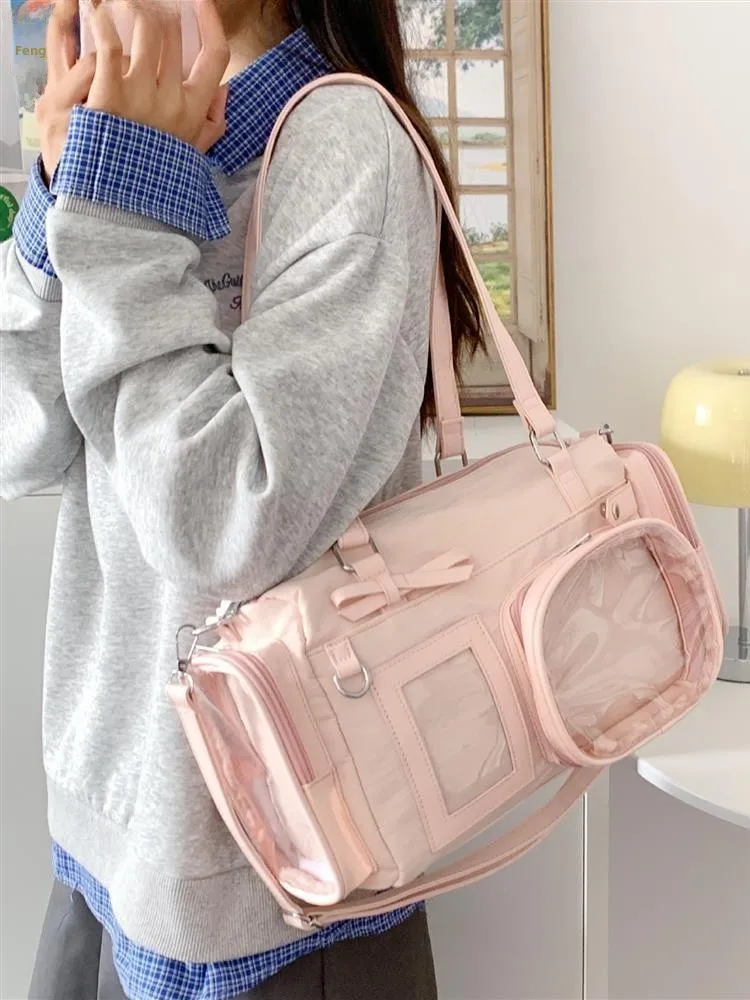 

Повседневная маленькая сумка-тоут для концертов и фанатов, через плечо, 0 см, для кукол, из мягкой искусственной кожи, однотонная, на молнии