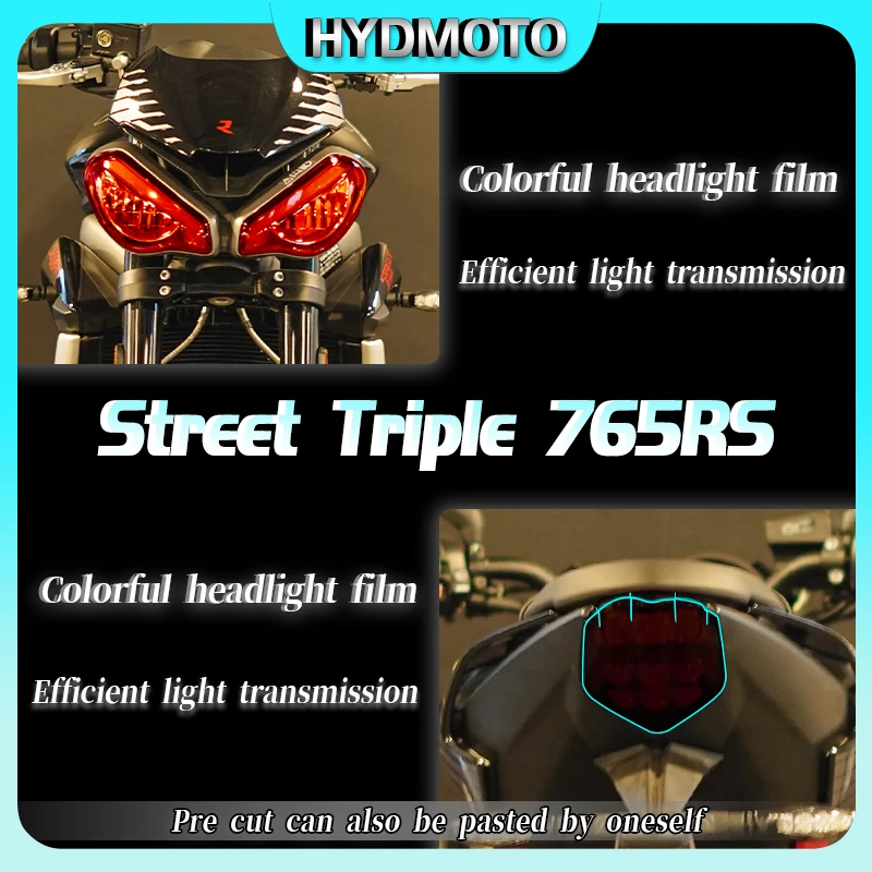 

For Triumph Street Triple 765RS motorcycle accessories headlight film instrument film transparent protective film modification