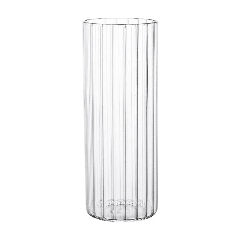 Inner Ripple Collins Glass Hi High Ball Glass Tumbler Cup For Iced Coffee Milk Juice Cocktail Whiskey Glassware Table Decor 1 Pc