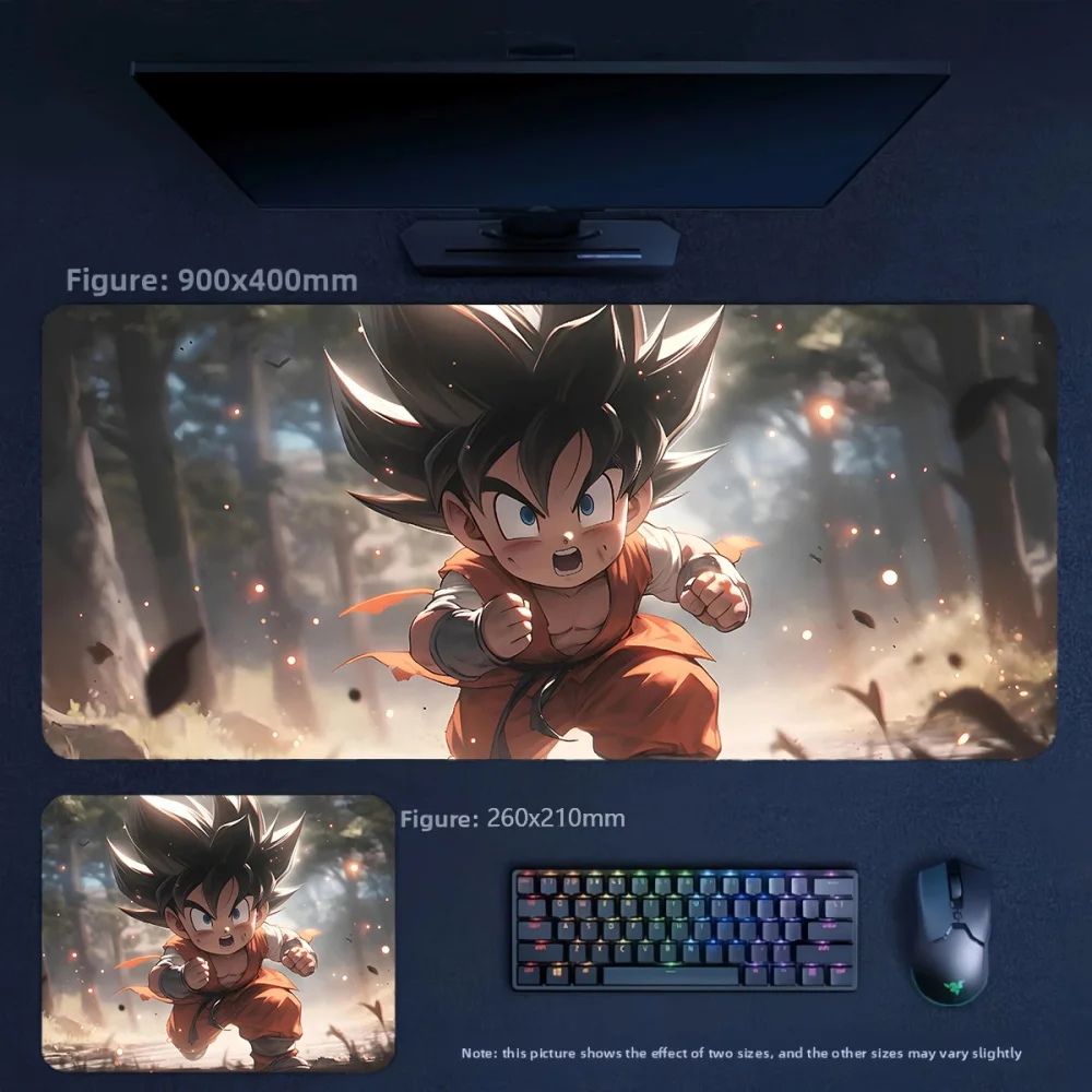 Multi-size Boys Office High-quality Leather Mouse Pad Cartoon Anime Dragon Ball Printed Leather Mouse Pad Decorative Tablecloth