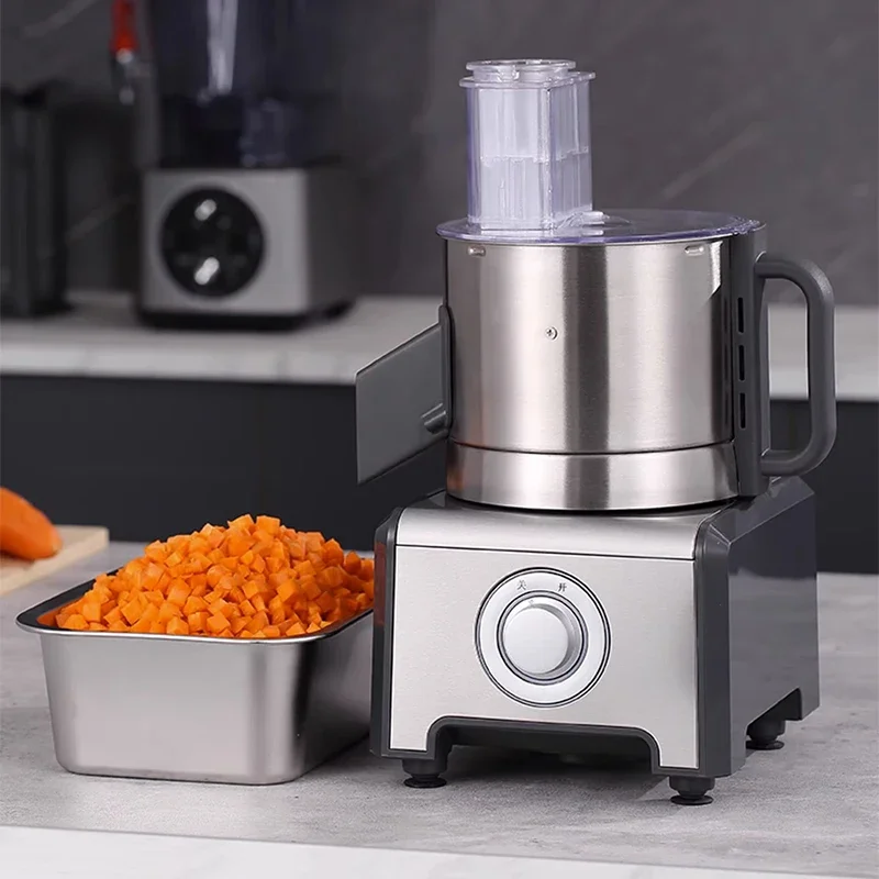 Máquina para cortar en cubitos de verduras, cortadora comercial de verduras, máquina para cortar zanahorias, patatas, partículas trituradas, mac de cubitos eléctricos