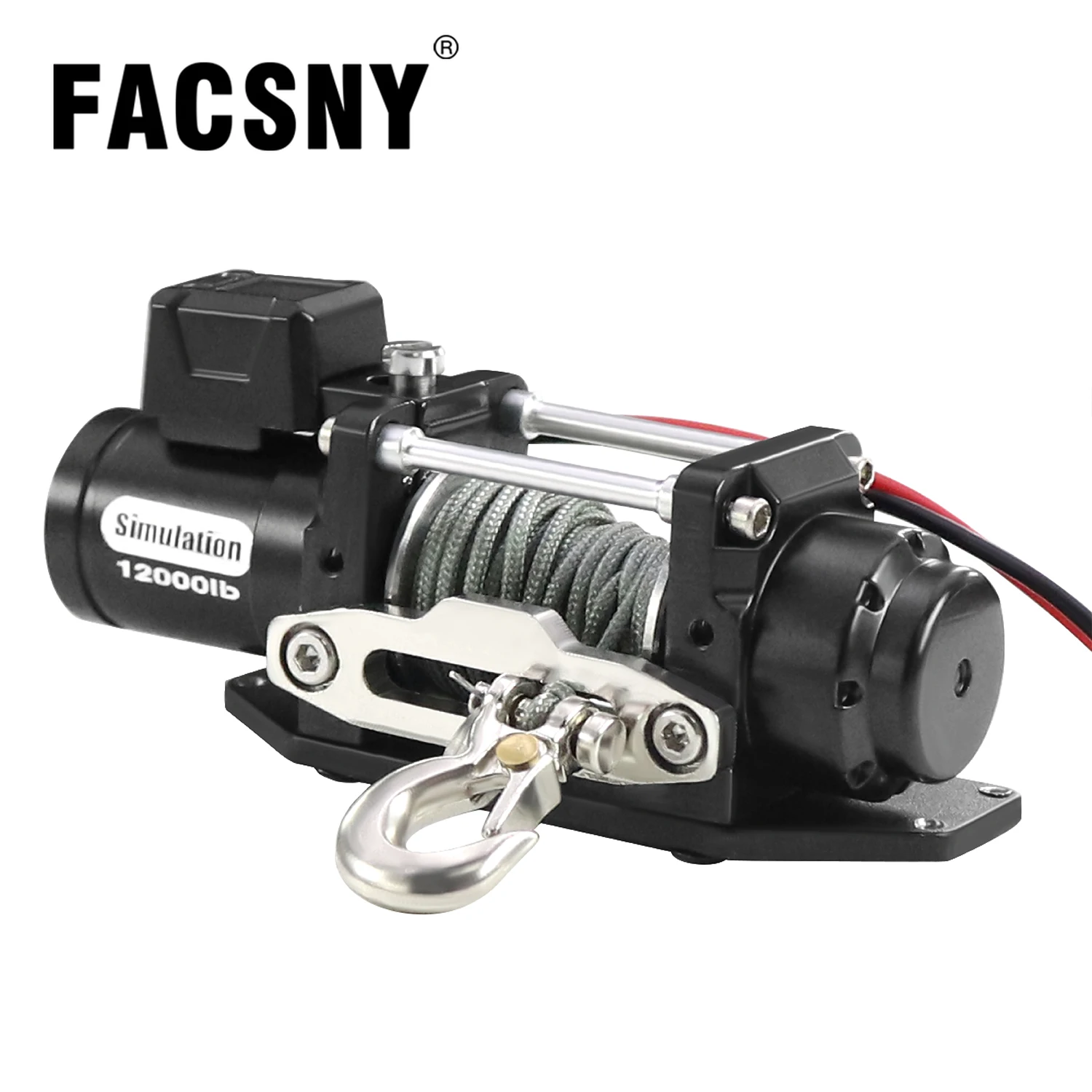 1/10 RC مقلد ونش كهربائي معدني ل 1/10 RC الزاحف سيارات محوري SCX10 II III TRX4 TRX6 RC4WD D90 D110 Yikong ترقية أجزاء #1