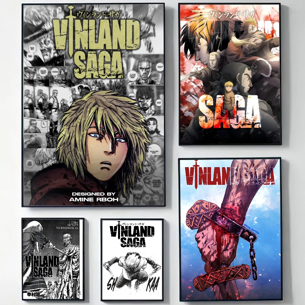 Vinland Saga Anime Comics Poster Wall Art Home Decor Room Decor Digital Painting Living Room Restaurant Kitchen Art