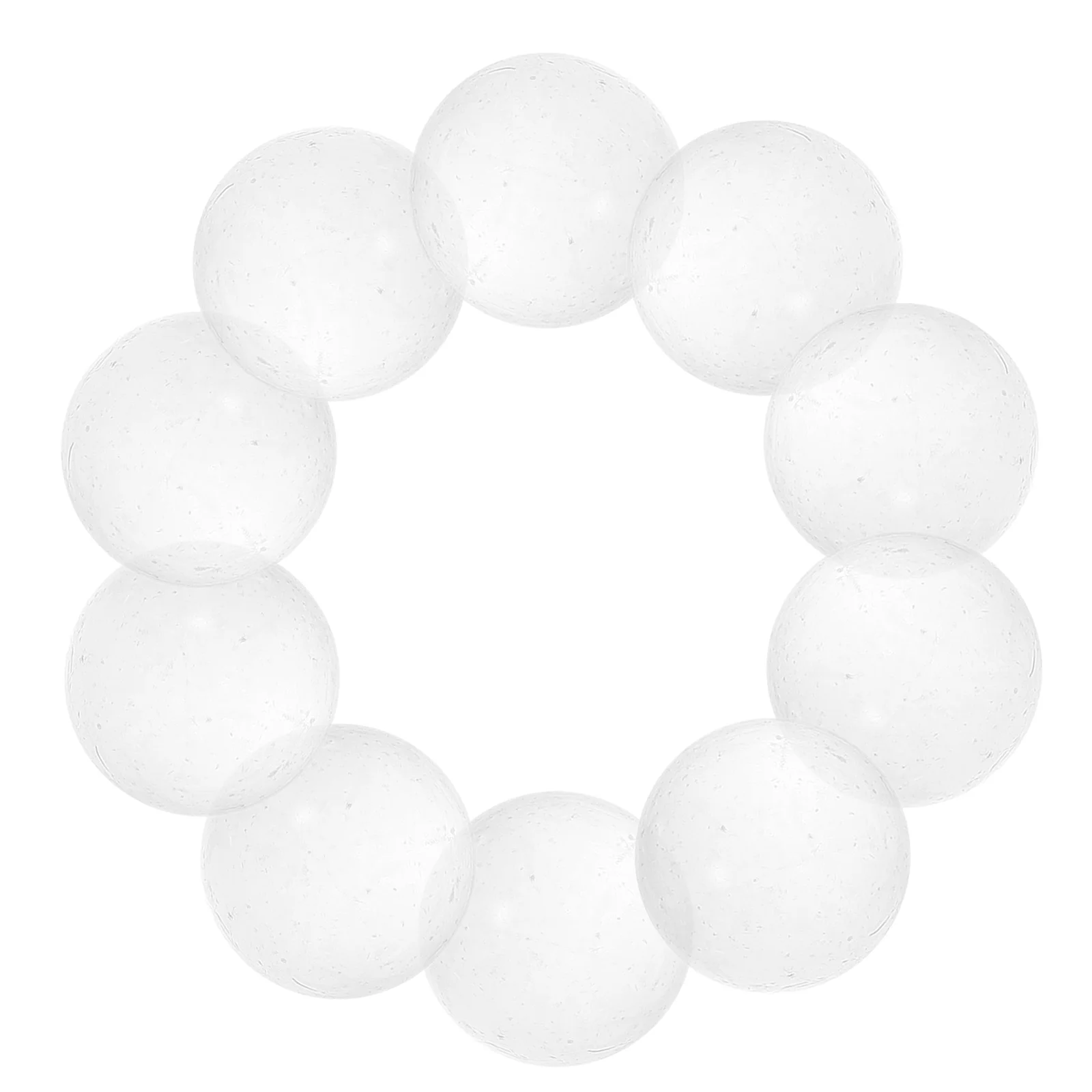 

30 Pcs Glass Beads Garden Marble Fish Tank Marbles Ball Decor Clear Accessories Decorative