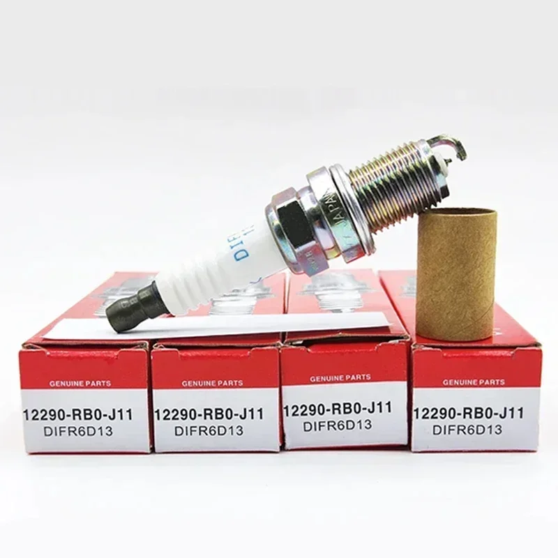 

4/6PCS 12290-RB0-J11 DIFR6D13 Iridium Spark Plug For Honda CRZ 2012-2014 2016 1.5L L4 12290 RB0 J11 DIFR6D 13 12290RB0J11