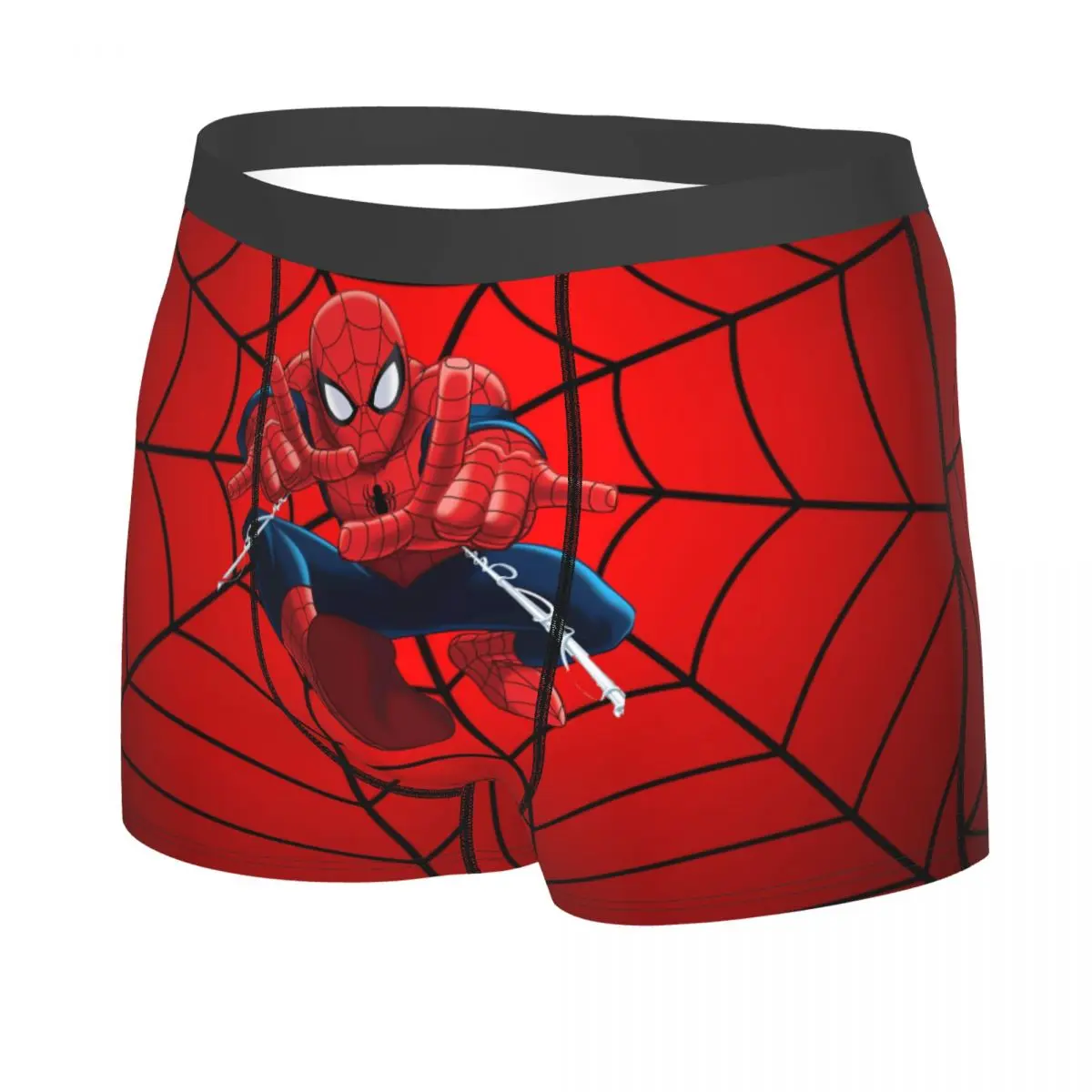 Spider Man Underwear Male Printed Customized Boxer Briefs Shorts Panties Breathable Underpants