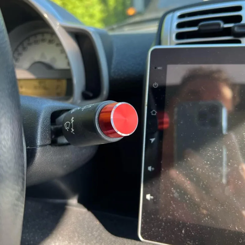 

Suitable For Mercedes Benz Smart Fortwo 451 2009-2014 Car Wiper Gear Cover Decorative Sticker Alloy Dial Light Switch Cover .