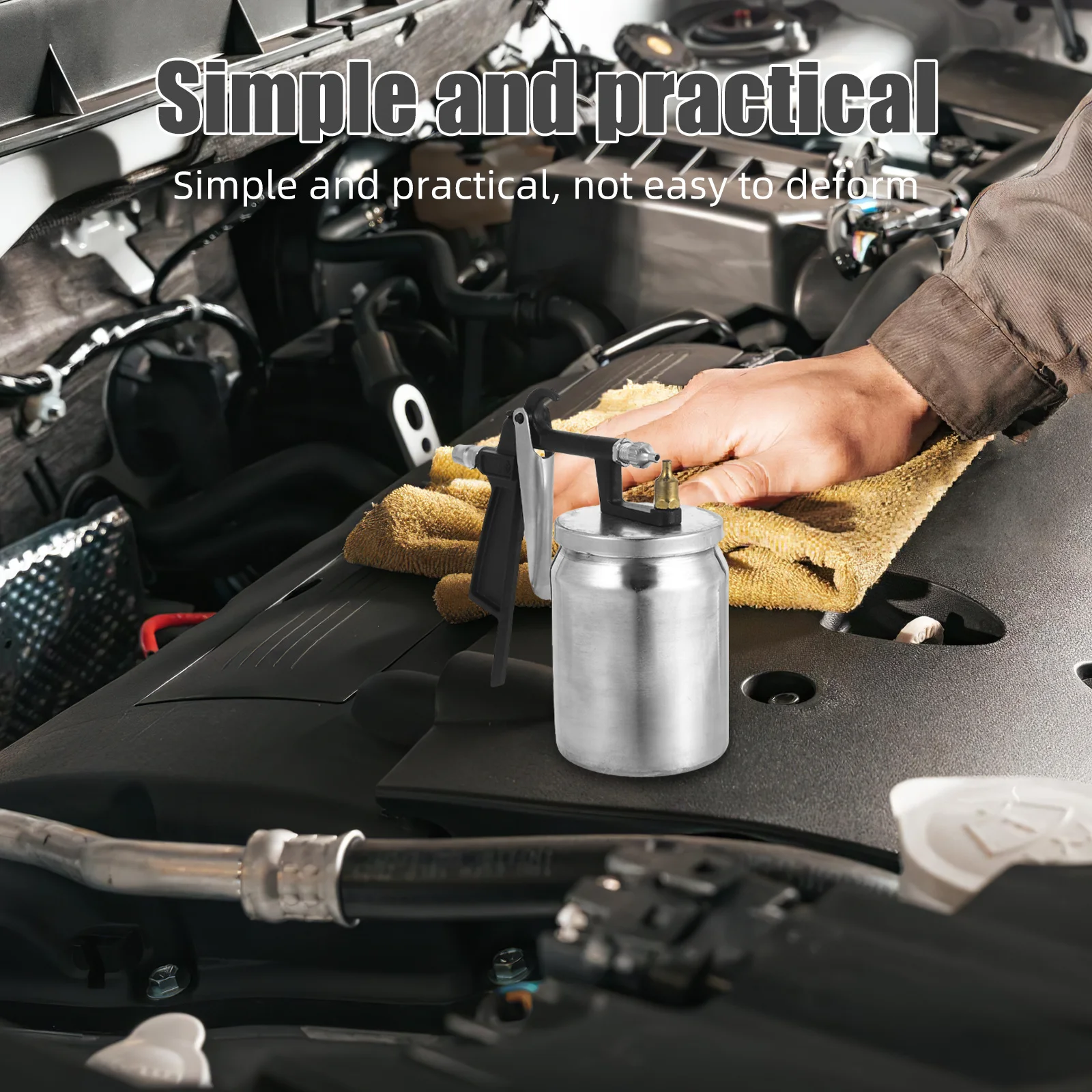 キャビネット、壁、ドア、フェンスの滑らかな仕上がりのための高霧化効果を備えた空気圧式ペイントスプレーヤー プロのDIY塗装