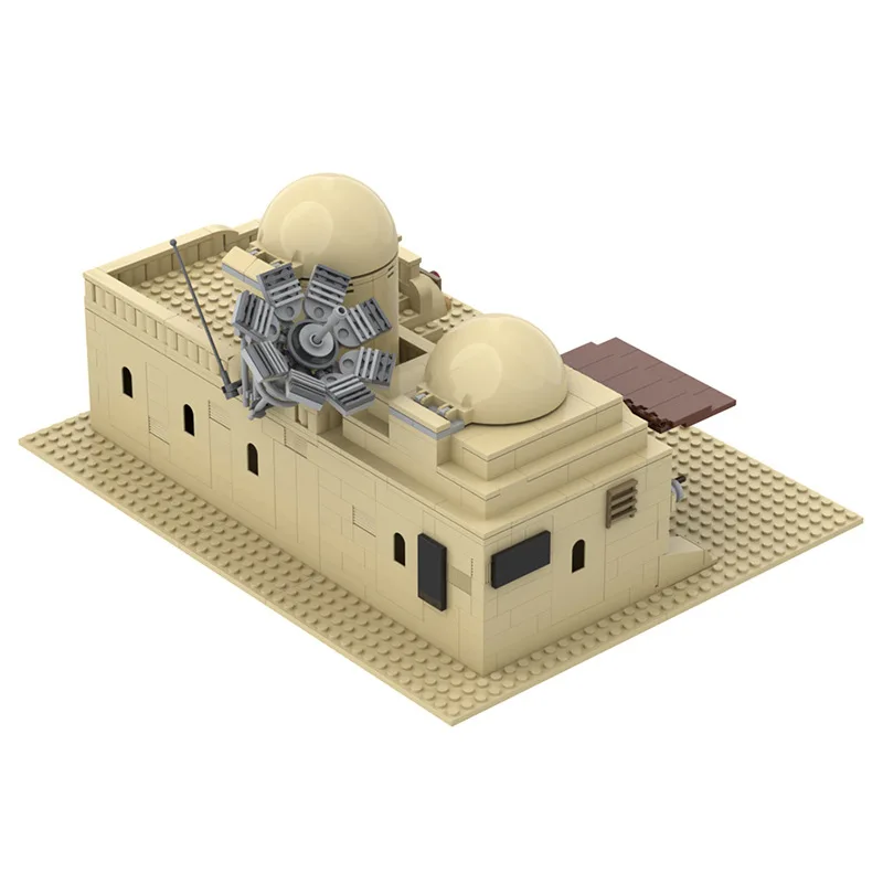 MOC-50144 StarW Seriers Desert Village Eisley-Cantina Tatooine Slums Home Architecture Building Block dla dziecka Gfit