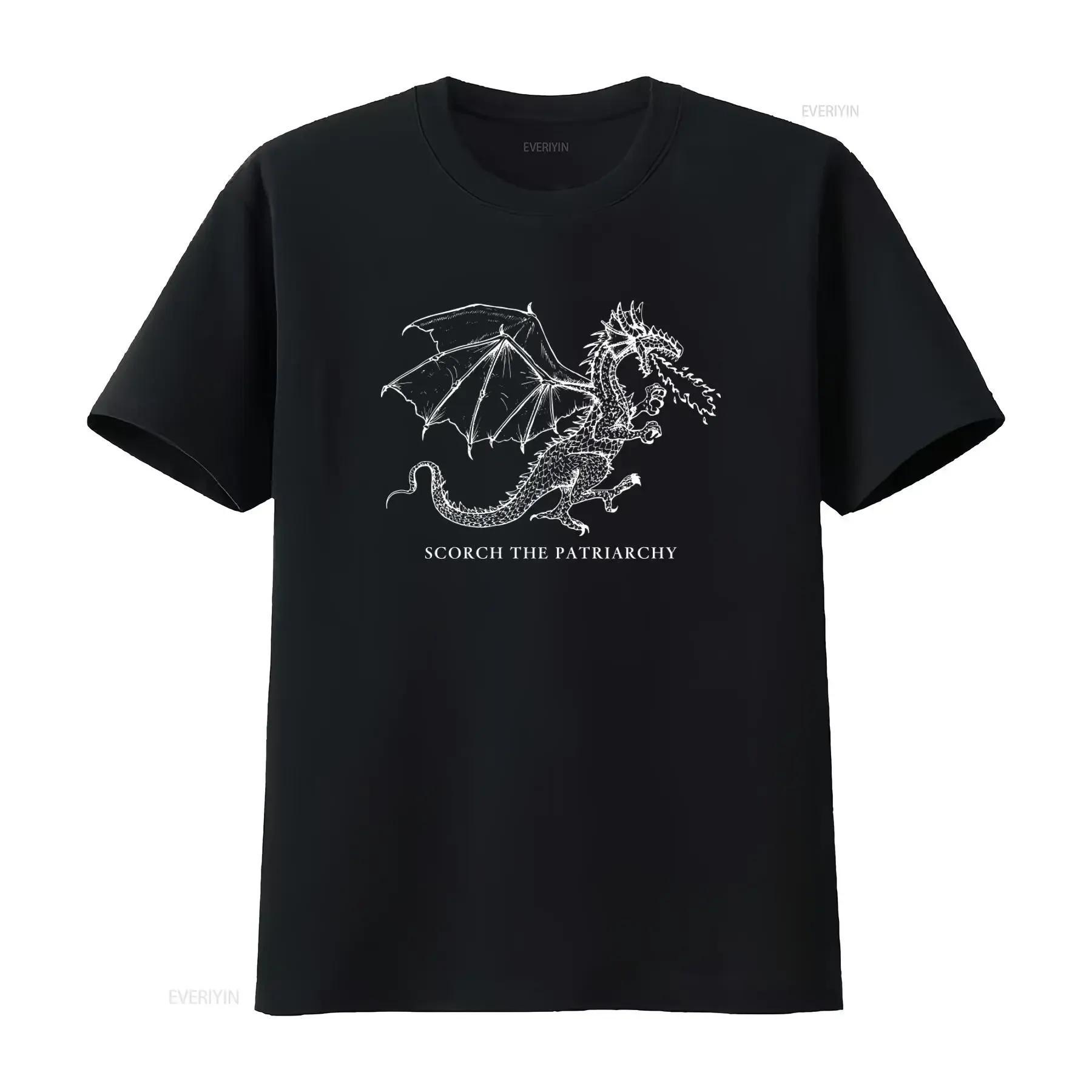 Fantasy Dragon Scorch The Patriarchy Dark Romance Novel Inspired Funny Feminist T Shirt vintage Washed fashion designer clothes