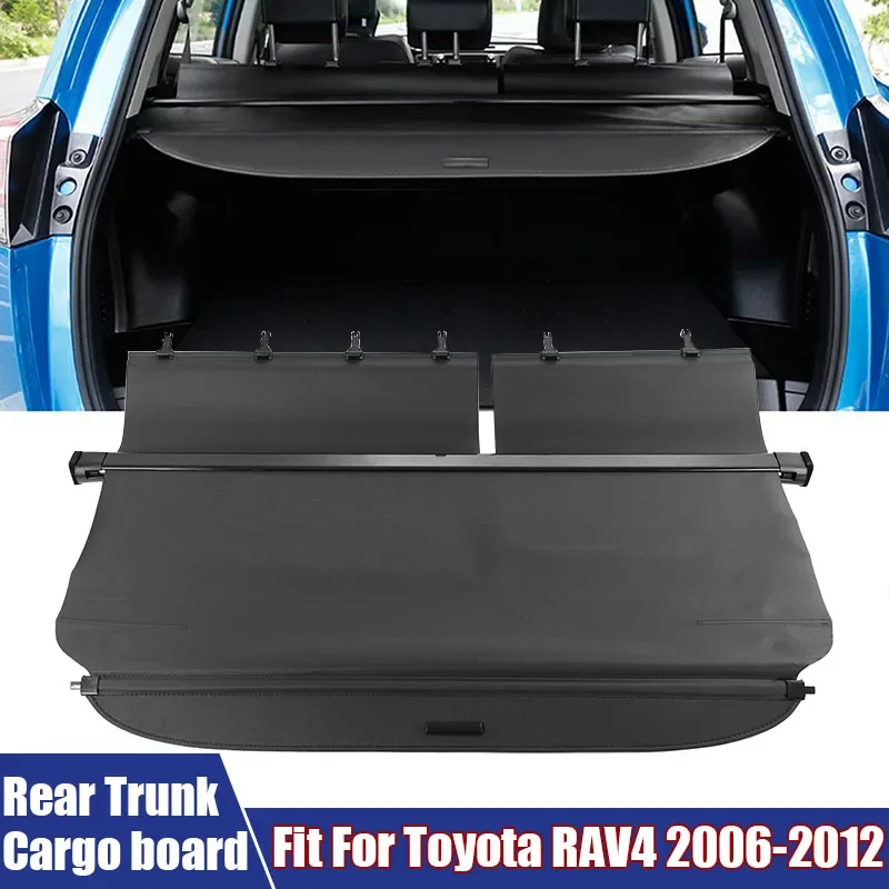 New Car Interior Accessories Rear Trunk Organizer Partition Board Fit For Toyota RAV4 2006-2012 Retractable Cargo Security Shade