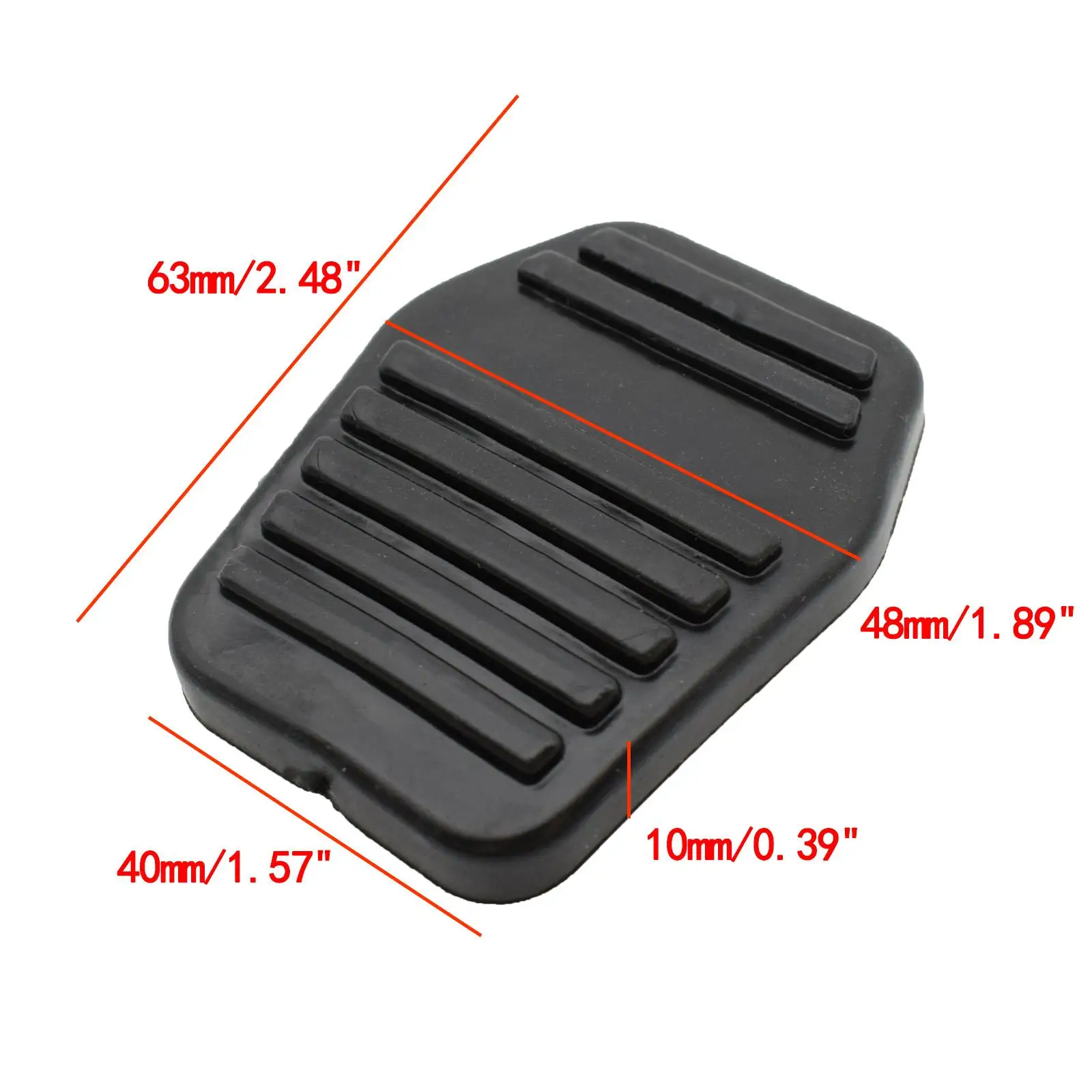 1 Pair Brake Clutch Pedal Pad Rubber Cover For Ford Transit MK6 MK7 2000 - 2004​​ Focus 1998 - 2005 Fiesta 2001 - 2008 6789917