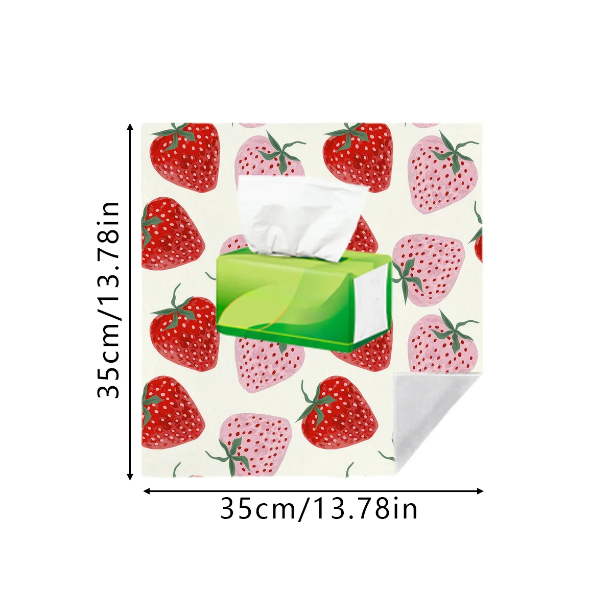 1pc Multi-Functional Magic Travel Wrap Adorable Strawberry Print Durable Cover Tablet/Computer Case for Travel Storage Cloth