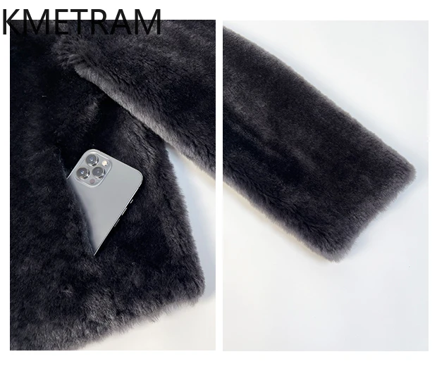Natural Wool Sheepskin Double Faced Fur Jacket Women Winter Warm Short Real Fur Coat Woman Clothing 2025 casaco inverno feminino