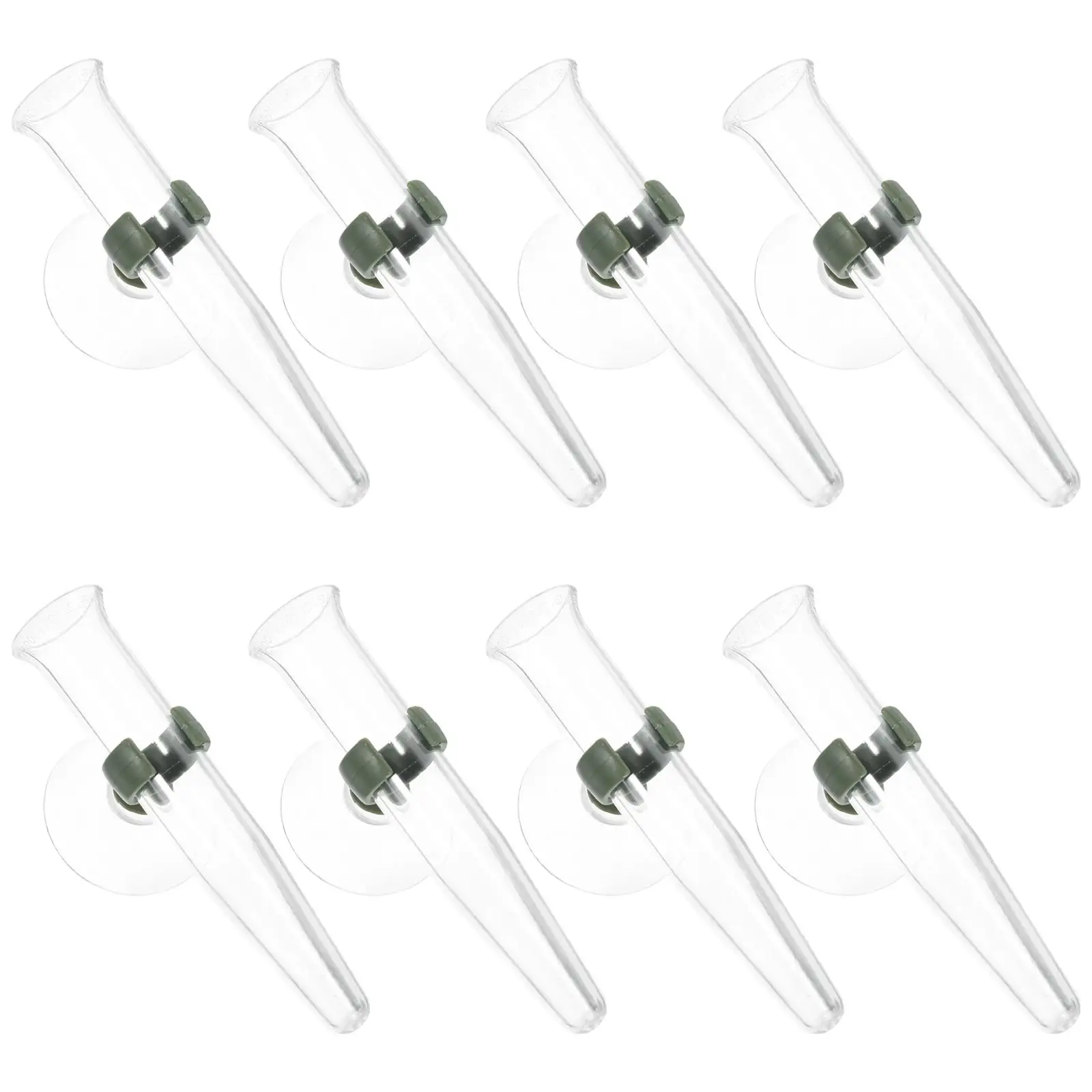 

8Pcs Flower Preservation Tubes Clear Water Storage Pipes chid Arrangement Long Stem Silicone Cap Floral Supplies Storage Tube