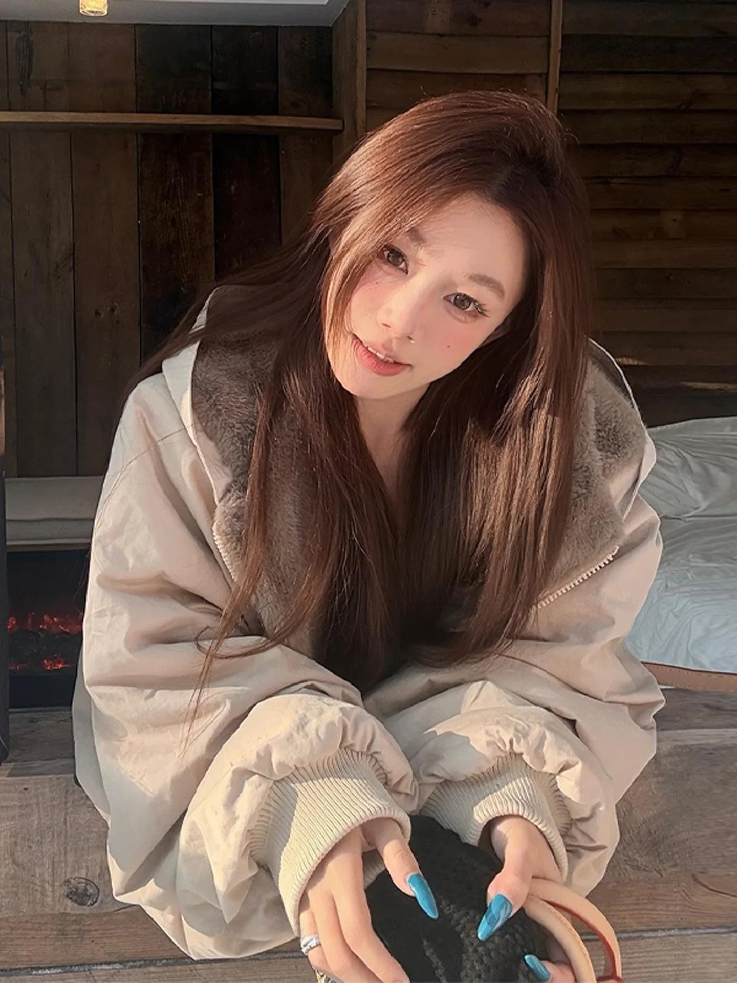 

Slim Fit American Sle Women's Cotton Jaet Fce Lined Not Bulky Winter Warm Cold Proof New 2025 Cotton Coat