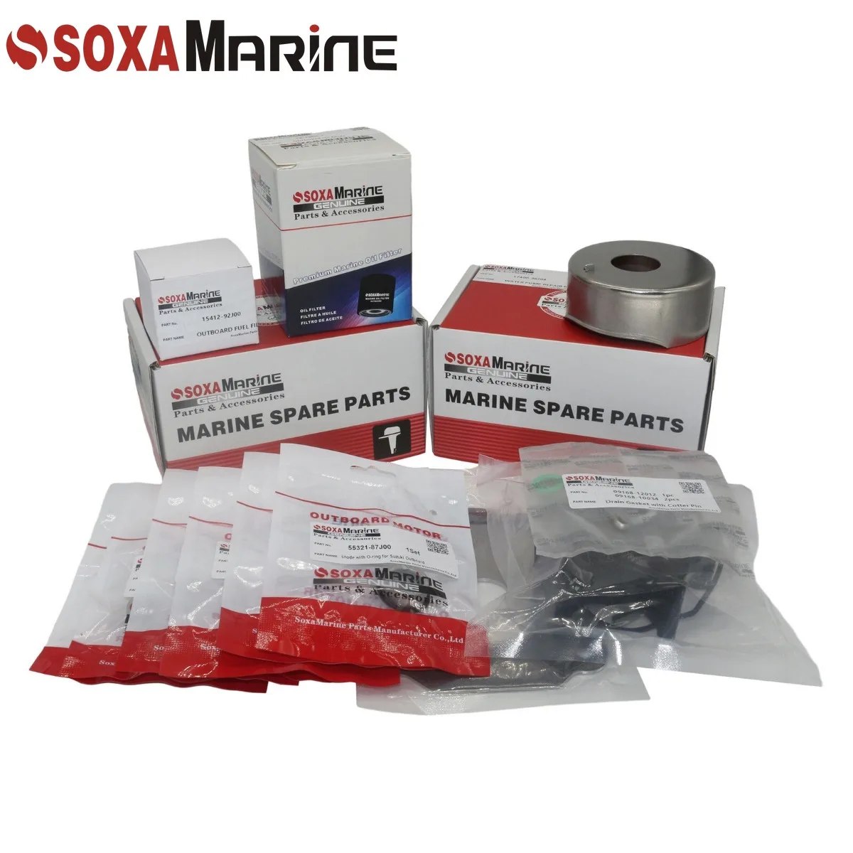 Fit Suzuki 150 175 200 200 HP DF150AP DF175AP DF200A DF200AP 2016+ Outboard Maintenance Repair Kit with Zinc Anode Gasket Filter