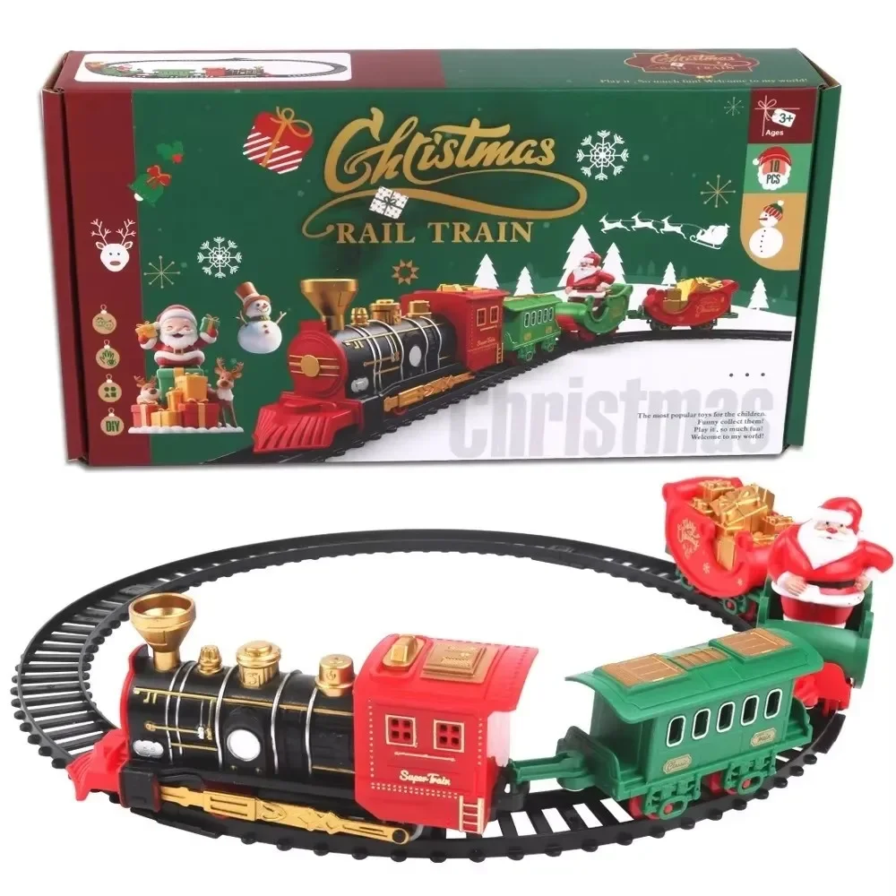 2026 Electric Train Set Mini Santa Claus Rail Car Toy Creative Decoration Christmas Tree Train Gift Childrens Education Toy Gift