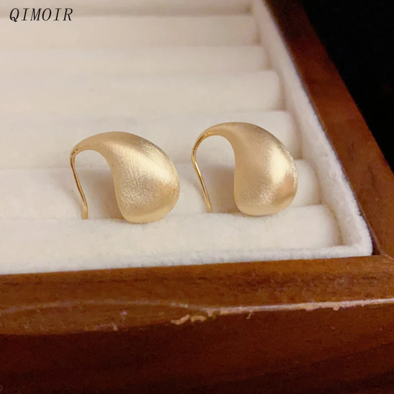 

Brushed Copper Water Drop Earrings For Women Elegant Fashion Jewelry Fancy Classic New Style Daily Party Accessories Gifts C1730